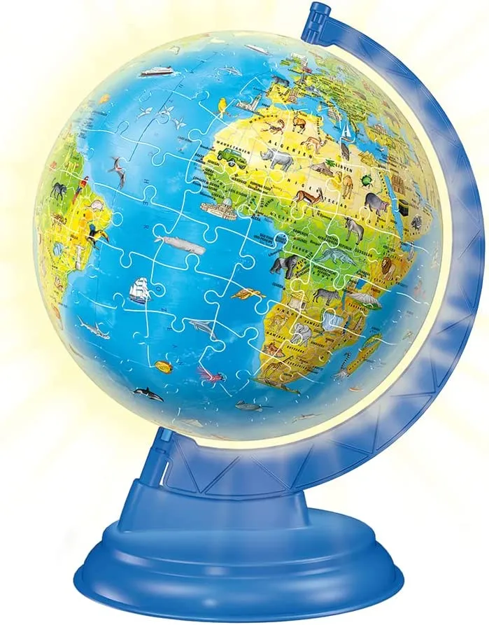 3D Puzzle - Globus Weltkarte auf Deutsch