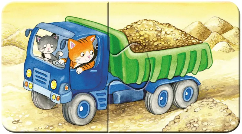 My First Puzzles - Tiere auf der Baustelle (9x2 Teile)