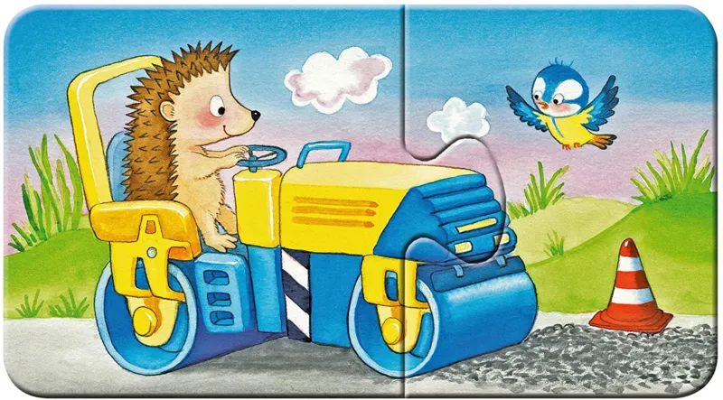 My First Puzzles - Tiere auf der Baustelle (9x2 Teile)