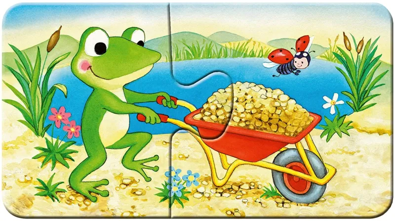 My First Puzzles - Tiere auf der Baustelle (9x2 Teile)