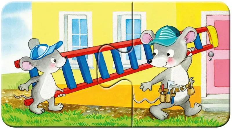 My First Puzzles - Tiere auf der Baustelle (9x2 Teile)