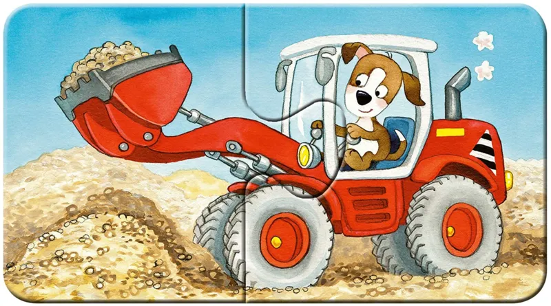 My First Puzzles - Tiere auf der Baustelle (9x2 Teile)