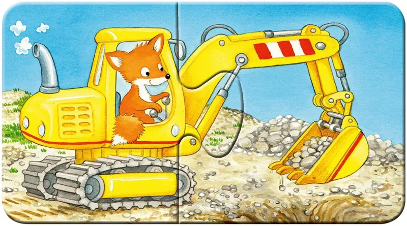 My First Puzzles - Tiere auf der Baustelle (9x2 Teile)