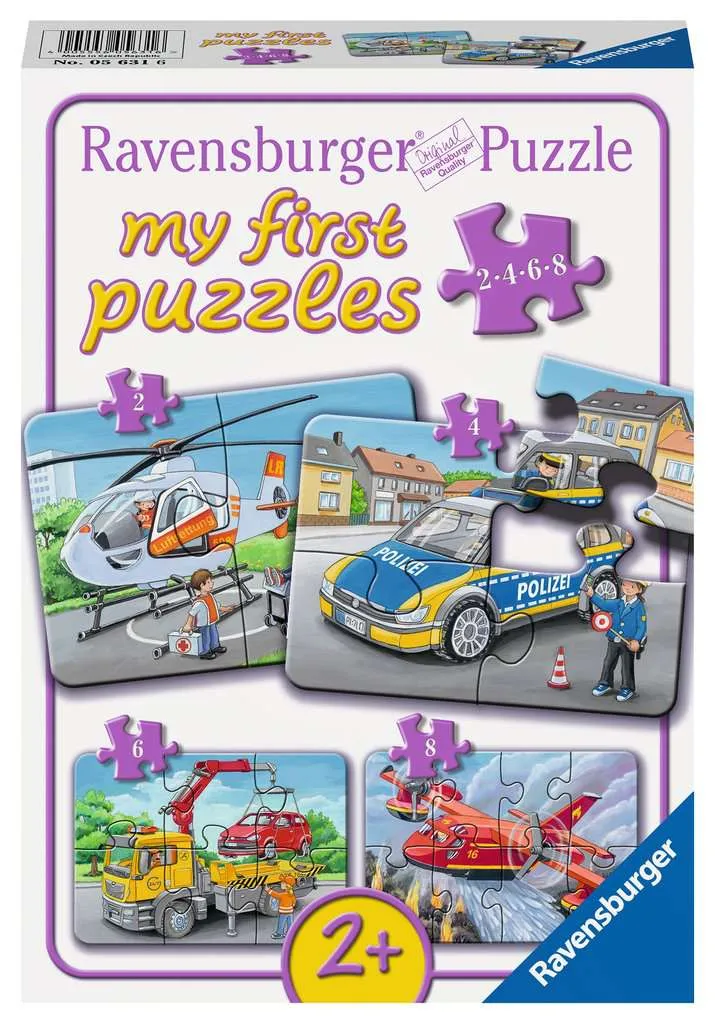 Rahmenpuzzle - 4 Puzzles - Meine Einsatzfahrzeuge