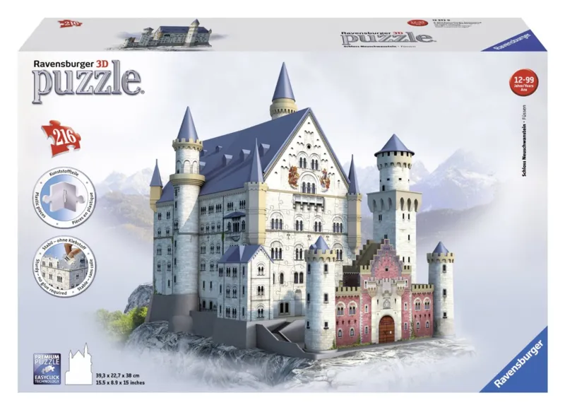 3D Puzzle-Bauwerke - Schloss Neuschwanstein