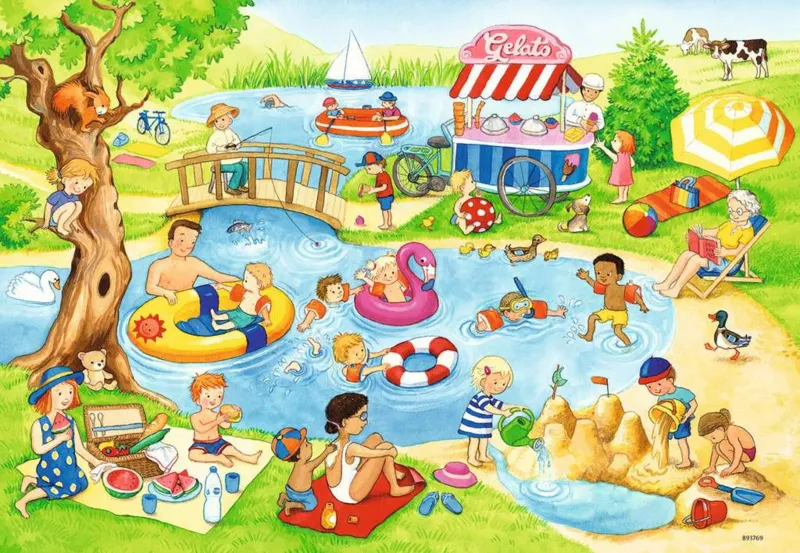 2 Puzzles - Erholung am See