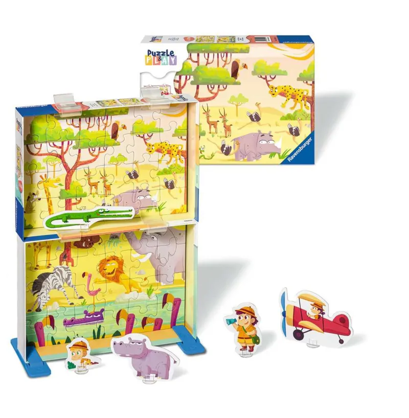 2 Puzzles - Puzzle & Play - Safari