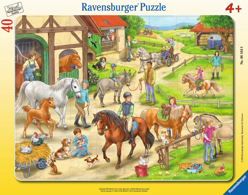 Rahmenpuzzle - Auf dem Pferdehof