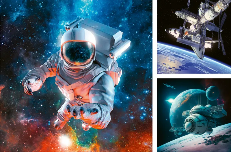 3 Puzzles - Abenteuer Weltraum