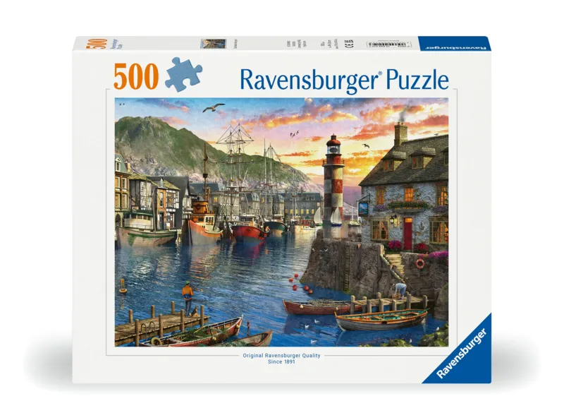 Sonnenaufgang im Hafen