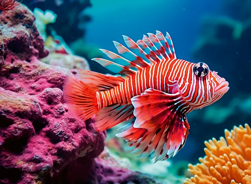 Feuerfisch - Highlight Puzzle - Bunte Tiere