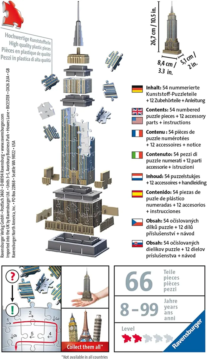 3D Puzzle - Mini Empire State Building