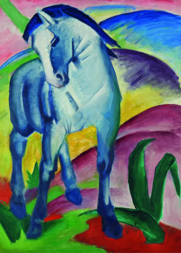 Marc Franz: Blaues Pferd I
