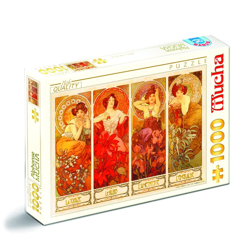 Alphonse Mucha: Edelsteine und Blumen