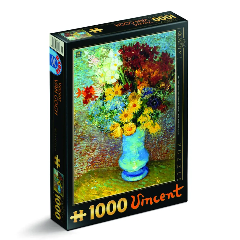 Van Gogh: Blumen in blauer Vase
