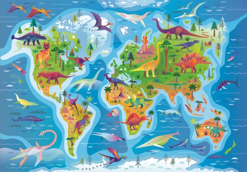 Dinosaurs Map