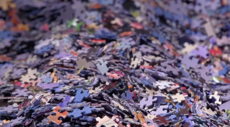 Mystery Puzzle ohne Box & ohne Bild - Beutel mit 1000 Teile