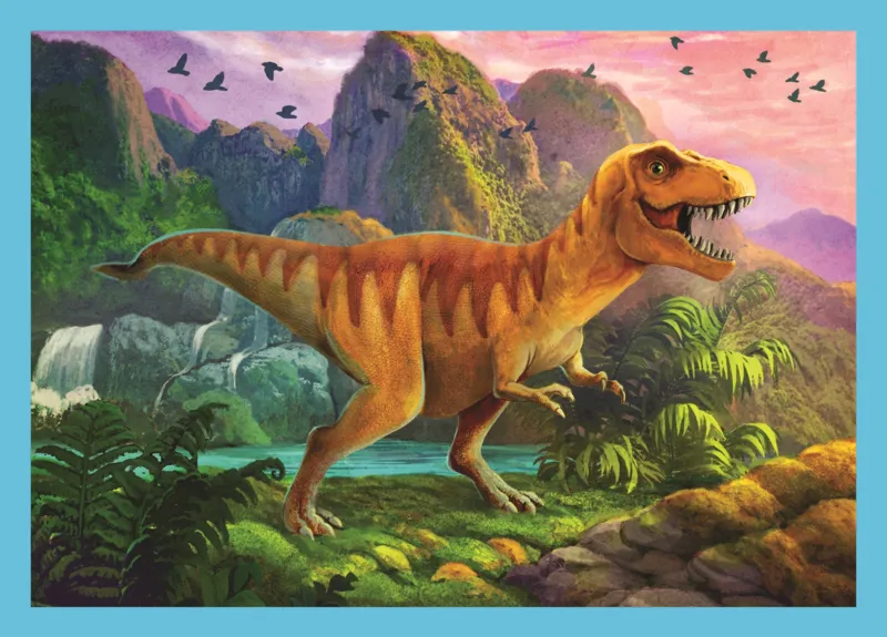 4 Puzzles - Einzigartige Dinosaurier