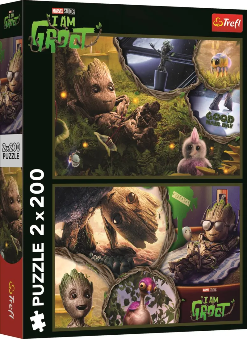 2 Puzzles - Ich Bin Groot - Marvel Guardians Of The Galaxy
