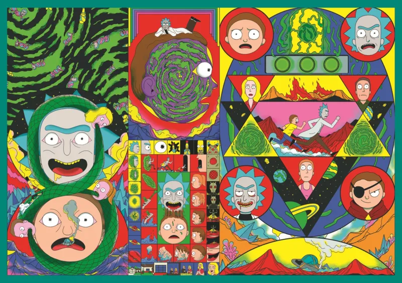 4 Puzzles - The Twisted World Of Rick And Morty