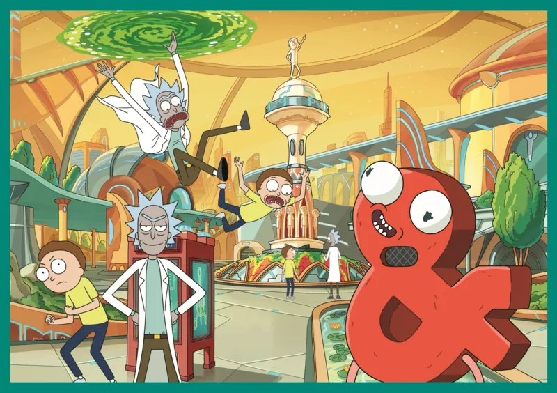 4 Puzzles - The Twisted World Of Rick And Morty
