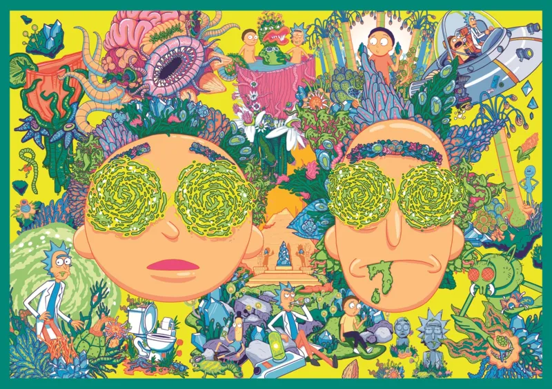 4 Puzzles - The Twisted World Of Rick And Morty