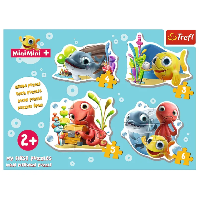 Rahmenpuzzle - 4 Puzzles - Baby Classic Fish MiniMini