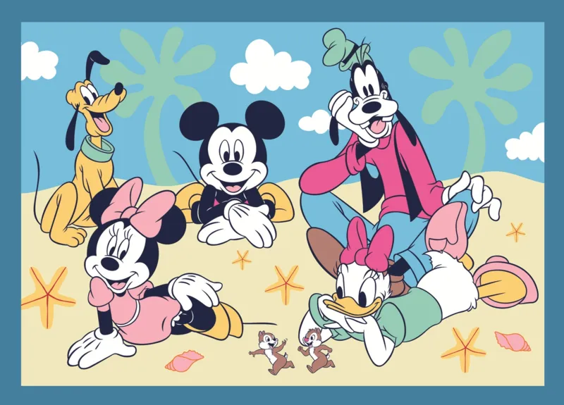 4 Puzzles - Funny Happenings Of Mickey Mouse