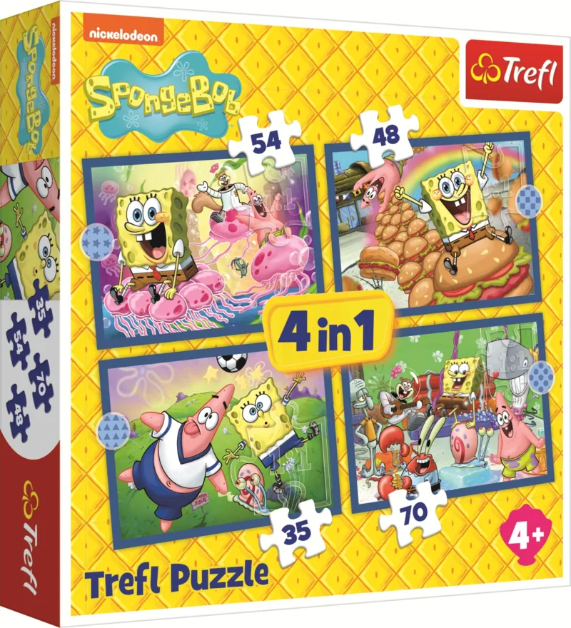 4 Puzzles - SpongeBobs Unterwasserleben