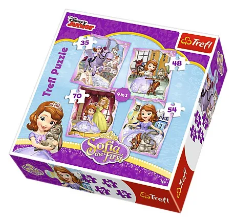 4 Puzzles - Disney Sofia die Erste