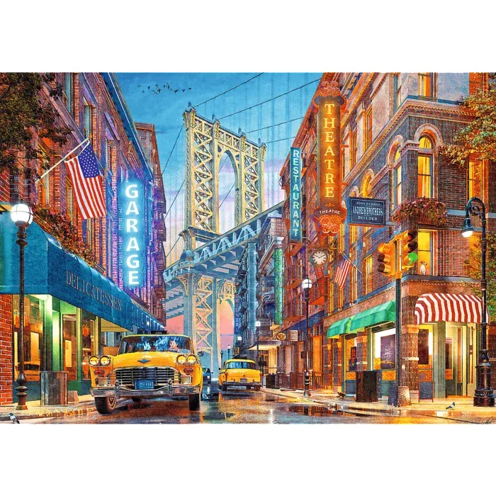 Europäische Puzzlemeisterschaft - Tea Time - Blick auf die Manhattan Bridge