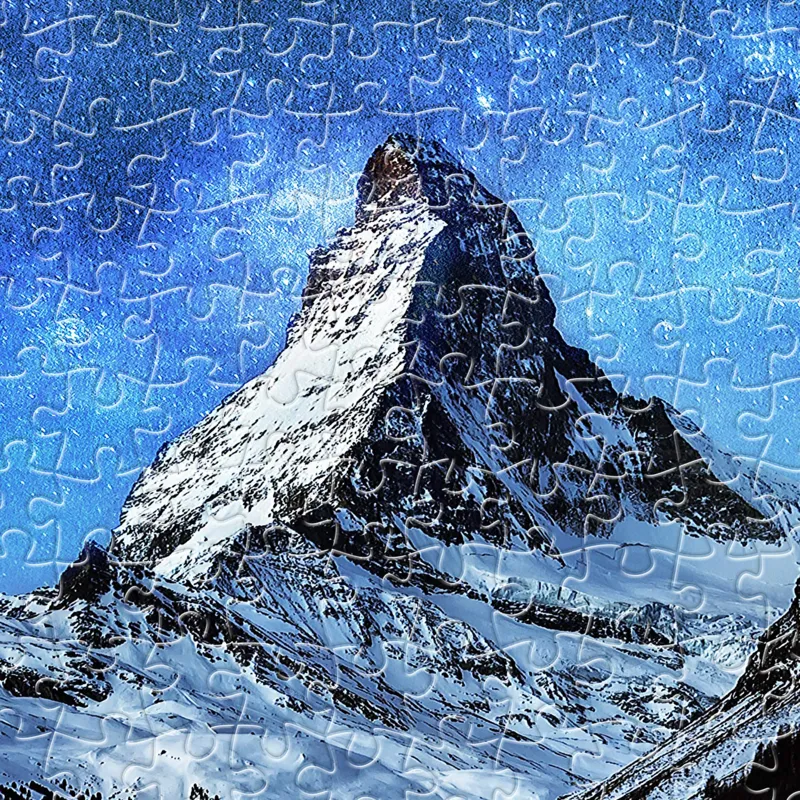 Puzzle aus Kunststoff - Light of Zermatt, Switzerland