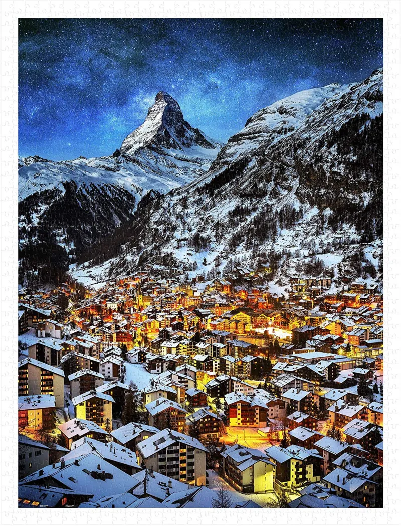 Puzzle aus Kunststoff - Light of Zermatt, Switzerland