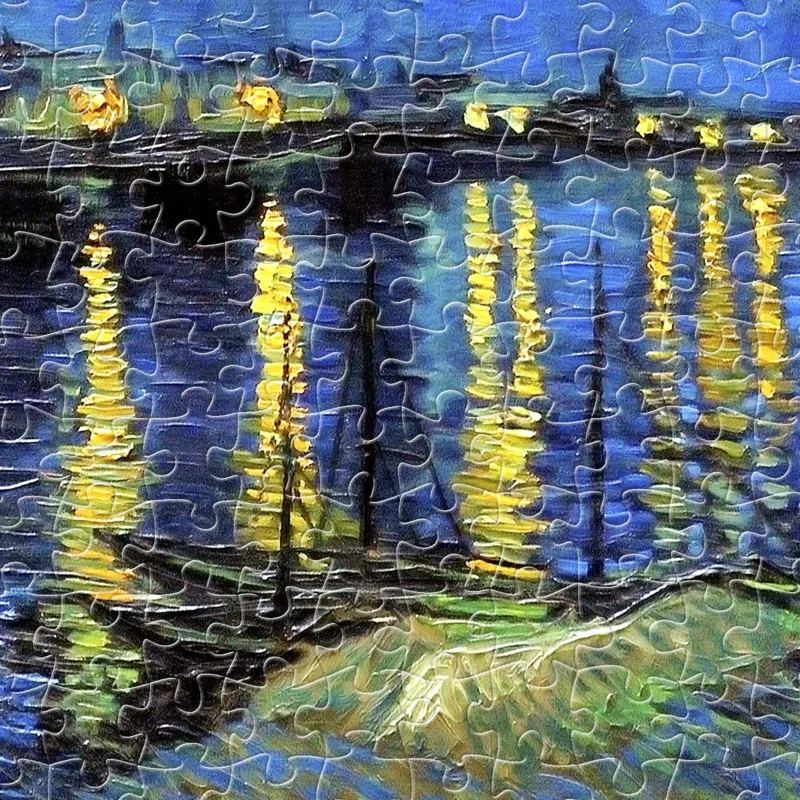 Puzzle aus Kunststoff - Vincent Van Gogh - Starry Night Over The Rhone, 1888