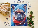 Holzpuzzle - Gustav mürrischer Bulldog