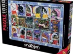 Christmas Cat Stamp Collection