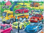 Rahmenpuzzle - Rescue Vehicles on the Highway