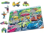 Rahmenpuzzle - Rescue Vehicles on the Highway