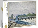 Alfred Sisley: Le  Déversoir de Molesey le Matin, 1874