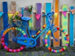 Mein schönes buntes Fahrrad