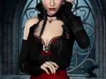 Gothic: Frau mit Rabe