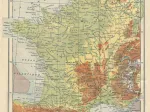 Karte von Frankreich - Larousse, 1925