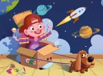 Wooden Puzzle - Tiny Astronaut