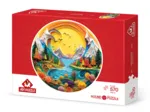 Rundpuzzle - Papierlandschaft