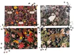 4 Puzzles - Foliertes Laub