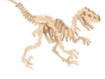 3D Puzzle aus Holz - Velociraptor