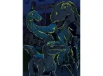XXL Teile - Jurassic World - Neon Puzzle