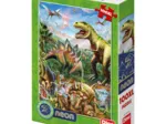 XXL Teile - Neon Puzzle - Dinosaurier