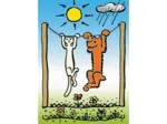 2 Puzzles - Doggie & Pussycat