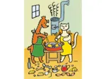 2 Puzzles - Doggie & Pussycat